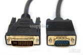 DVI - I TO VGA CABLE 1.8M 24+5